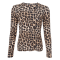 Black Colour Bluse - BCAlba LS Tee - Natural Leo