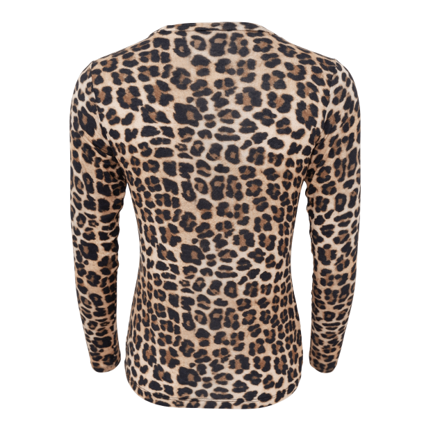 Black Colour Bluse - BCAlba LS Tee - Natural Leo