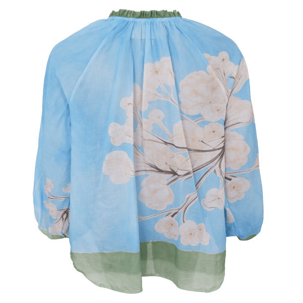 Black Colour BCCamellia Blouse - Light Blue