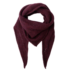 Black Colour T�rkl�de - BCDell Knitted Mini Scarf - Plum