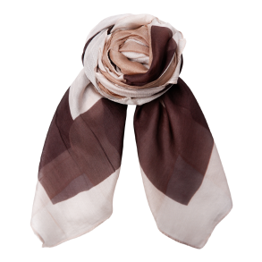 Black Colour T�rkl�de - BCElna Silk Scarf - Nougat
