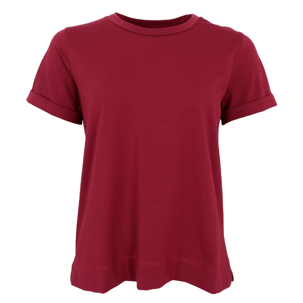 Black Colour T-Shirt - BCMay SS Tee - Plum