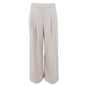 Black Colour Bukser - BCMilano Wideleg Pant - Creme Stripe