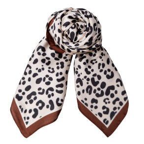 Black Colour T�rkl�de - BCZelia Mini Scarf - Coffee
