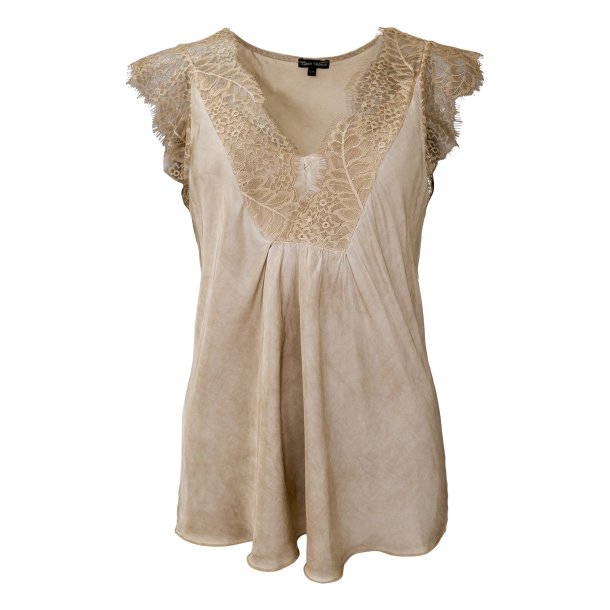 Black Colour BCBilly Lace Top - Champagne