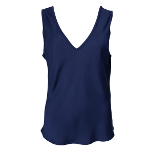 Black Colour Bluse - BCMabel Double V-neck Top - Dark Blue
