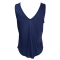 Black Colour Bluse - BCMabel Double V-neck Top - Dark Blue