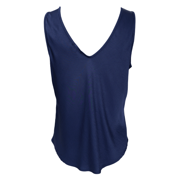 Black Colour Bluse - BCMabel Double V-neck Top - Dark Blue