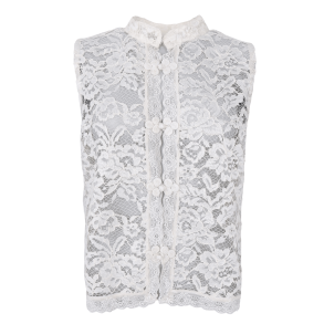 Black Colour Top - BCRosa Napoleon Top - Off White