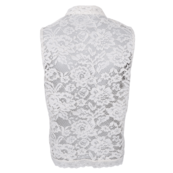 Black Colour Top - BCRosa Napoleon Top - Off White