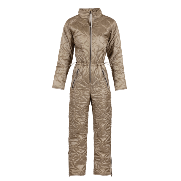 Blue Sportswear Jumpsuit - Casa Shiny Quilt Jumpsuit - Light Camel