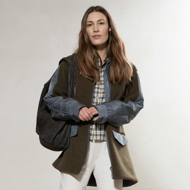 Blue Sportswear Jakke - Cesi teddyfleece Jacket - Dusty Brown