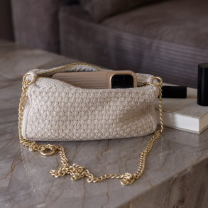 By Lohn Taske - Petra Clutch Chain - Beige Melange