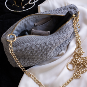By Lohn Taske - Petra Clutch Chain - Medium Grey Melange