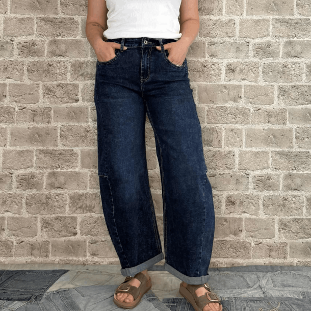 Cabana Living Bukser - Mowita Pants - Dark Blue Denim