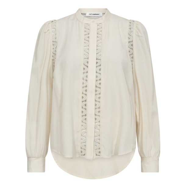 Co'couture Skjorte - AilaCC Lace Shirt - Off White