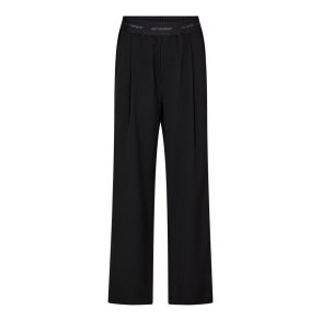 Co'couture Bukser - AminaCC Logo Shimmer Pant - Black