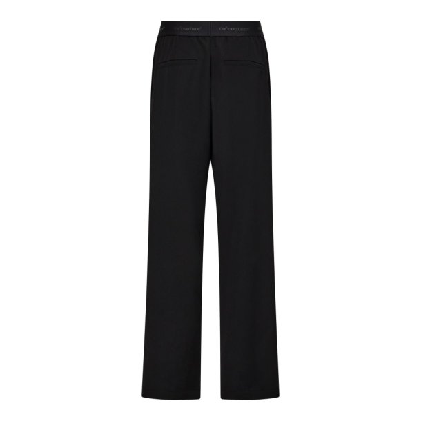 Co'couture Bukser - AminaCC Logo Shimmer Pant - Black