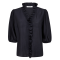 Co'couture Skjorte - AnikaCC Frill SS Shirt - Navy