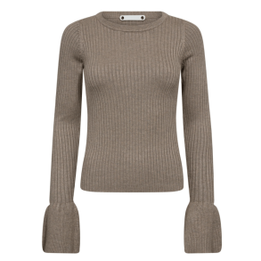 Co'couture Bluse - BalinCC Wide Cuff Knit - Light Walnut