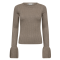 Co'couture Bluse - BalinCC Wide Cuff Knit - Light Walnut