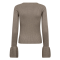 Co'couture Bluse - BalinCC Wide Cuff Knit - Light Walnut