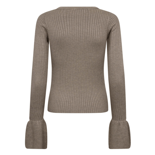 Co'couture Bluse - BalinCC Wide Cuff Knit - Light Walnut