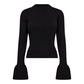 Co'couture Bluse - BalinCC Lurex Turtleneck Knit - Black