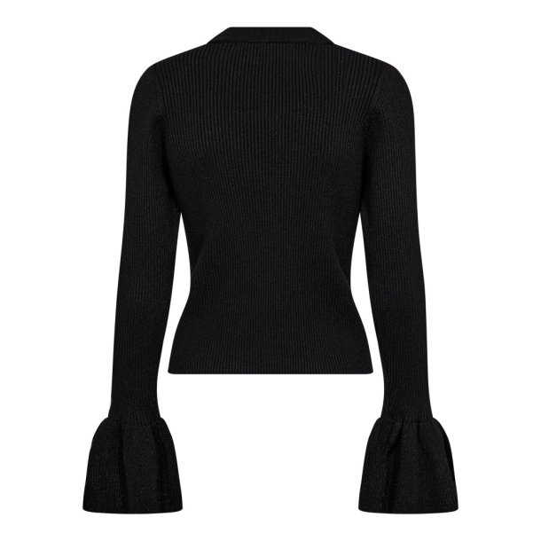 Co'couture Bluse - BalinCC Lurex Turtleneck Knit - Black