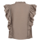 Co'couture Top - CallumCC Lace Frill V-Top - Taupe