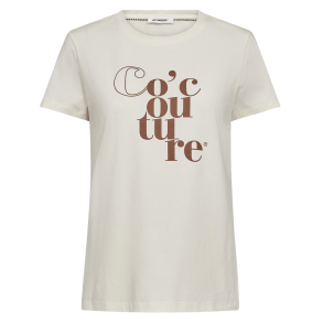 Co'couture T-shirt - CocoutureCC Logo Tee - Off White
