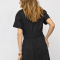 Co'couture Kjole - ElaraCC Wrap SS Dress - Black