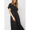 Co'couture Kjole - ElaraCC Wrap SS Dress - Black