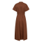 Co'couture Kjole - ElaraCC Wrap SS Dress - Suntan