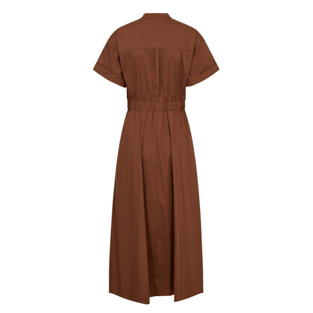 Co'couture Kjole - ElaraCC Wrap SS Dress - Suntan