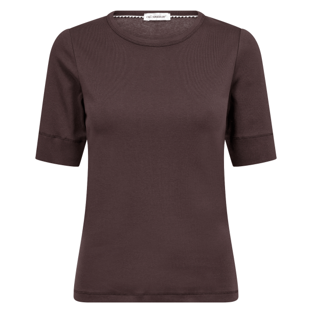 Co'couture T-shirt - GrannyCC SS Tee - Chocolate Plum