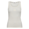 Co'couture Top - GrannyCC Rib Solid Emb Tank - White