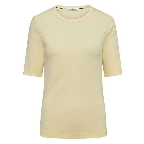 Co'couture T-shirt - GrannyCC SS Tee - Pale Yellow