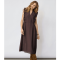 Co'couture Kjole - HeraCC SS Frill Dress - Dark Brown