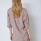Co'couture skjorte - JihoCC Stripe SS Shirt - Brown