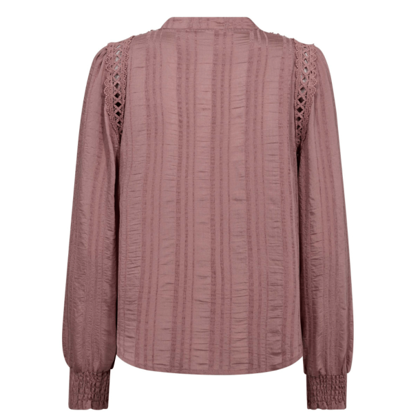 Co'couture Skjorte - KesiCC Lace V-Shirt - Old Rose