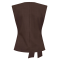 Co'couture Top - LunaCC Pleat Top - Dark Brown