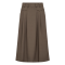 Co'couture Nederdel - LunaCC Pocket Pleat Skirt - Walnut