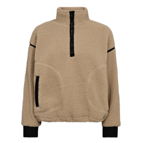 Co'couture Anorak - MadinCC Fleece Anorak - Sand