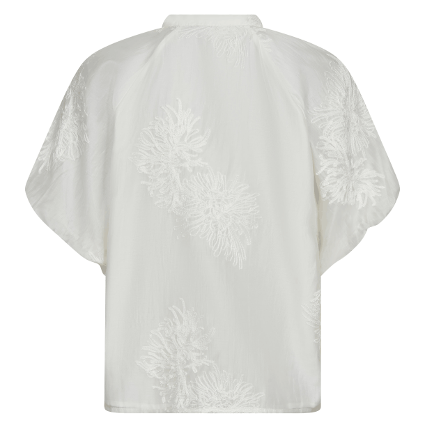 Co'couture Skjorte - NeaCC SS V-Shirt - White