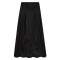 Co'couture Nederdel - PoppyCC Pleat Scallop Skirt - Black