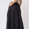 Co'couture Nederdel - PoppyCC Pleat Scallop Skirt - Black