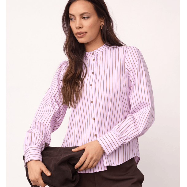 Co'couture Skjorte - SigridCC Stripe Shirt - Rosebloom