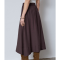 Co'couture Nederdel - SunriseCC Skirt - Dark Brown