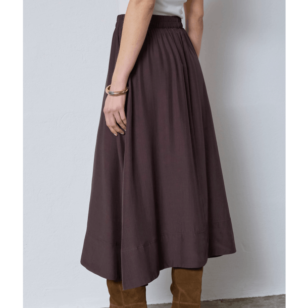 Co'couture Nederdel - SunriseCC Skirt - Dark Brown